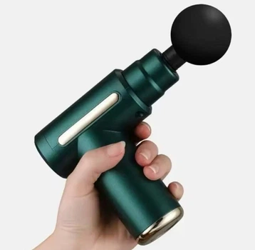 Масажер перкусійний масажер для шиї голови та ніг Massage gun CX 157 Зелений