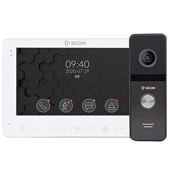 Комплект відеодомофона BCOM BD-780FHD White Kit 72 IPS 16:9 1024×800 Full HD 1920x1080 (99-00016541)