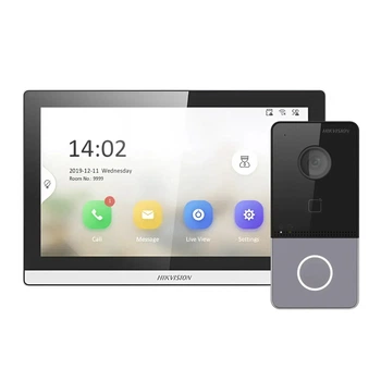 Видеодомофон с микрофоном и динамиками "Стандарт" Hikvision WI-FI DS-KV6113-WPE1(C)+DS-KH6350-WТE1 (99-00015990)