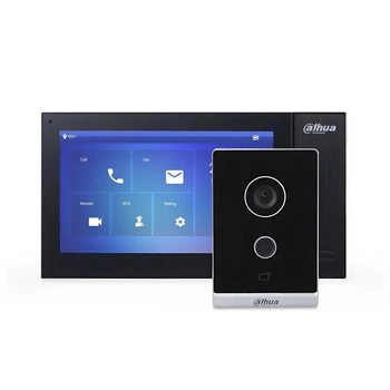 Комплект видеодомофона Dahua Standart DHI-VTO2211G-WP-S2 + DHI-VTH2421FB-P Wi-Fi Черный (99-00020558)