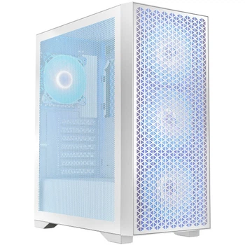 Корпус для компьютера LogicConcept DART PRO Midi-Tower ATX Mesh 4x120mm ARGB White (AT-DART-PRO-ARGB-20)