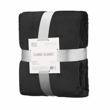Плед ARDESTO Flannel 200х220 см чёрный