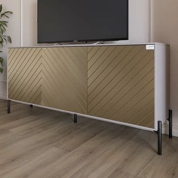Тумба Lion Амарант 168x40x76.5 см Кашемир/Перламутровый металлик (LION-043038)