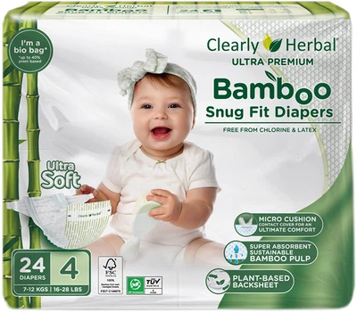 Подгузники Clealry Herbal Bamboo размер 4 7-12 кг 24 шт (850004427705)