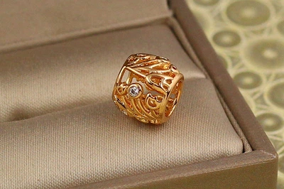 Кулон шарм Xuping Jewelry 8 мм золотистый