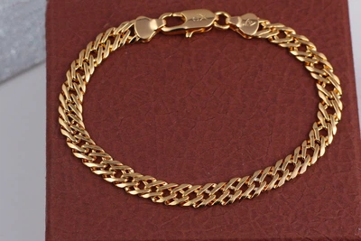 Браслет Xuping Jewelry ромб 23 см 6 мм золотистый