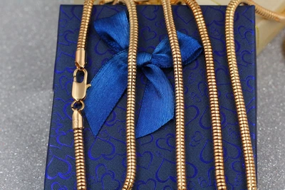 Цепь Xuping Jewelry жгут 50 см 4 мм золотистая