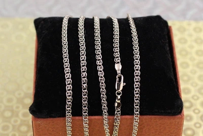 Цепь Xuping Jewelry двойной лав 50 см 3.5 мм серебристая