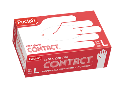 Перчатки латексные Paclan L 100 шт