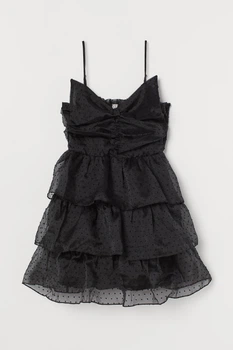 Платье H&M S черный 1403934766