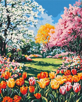 Картина по номерам. (Очарование весны) (артикул BS54236) размер 40x50 см.