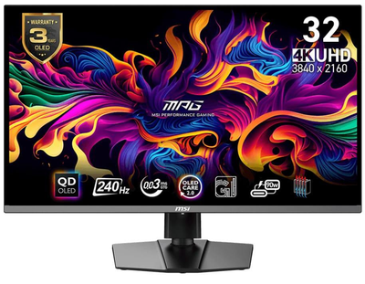 Монітор 31.5" MSI MPG 321URX QD-OLED UHD 240Hz (MPG 321URX QD-OLED)
