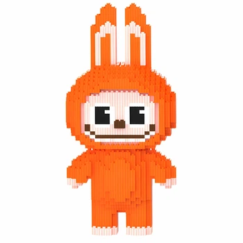 Детский конструктор Magic Blocks Зайчик Лабубу Оранжевый на 3132 детали (9182)