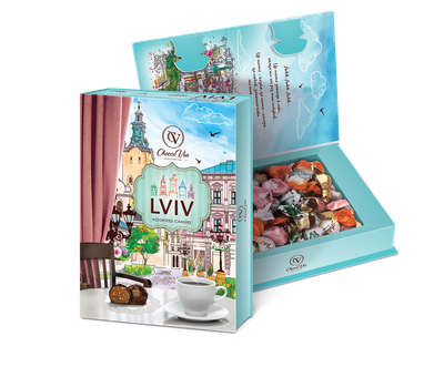 Набір цукерок Lviv Chocco Via художня коробка (213680)