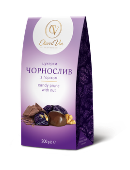 Набір цукерок Чорнослив з горіхом Chocco Via пакет 200г (213757)