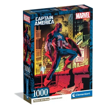 Пазл Marvel Капитан Америка – 1000 шт. Clementoni 37049