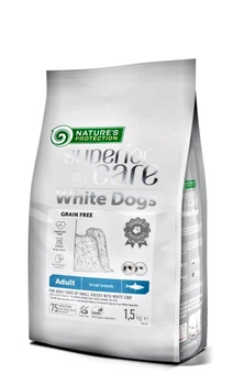 Сухий беззерновий корм з оселедцем для дорослих собак малих порід Superior Care White Dogs Grain Free with Herring Adult Small Breeds 1.5кг