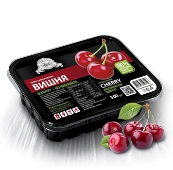 Вишня пюре FruityLand заморожене без цукру,500г