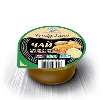 Імбир з медом і лимоном чай концентрат напою Fruityland 60г, 1шт