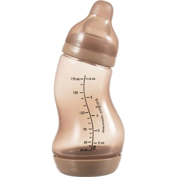 Пляшечка для годування Difrax S-bottle Natural із силіконовою соскою, 170 мл (705 Caramel)