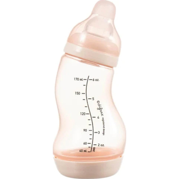 Пляшечка для годування Difrax S-bottle Natural із силіконовою соскою, 170 мл (705 Blossom)