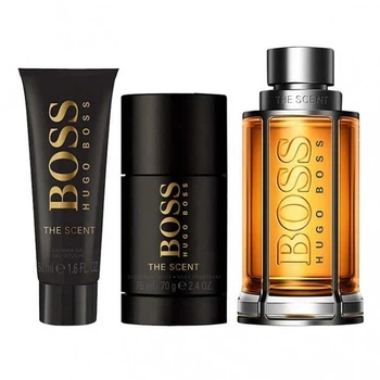 Boss The Scent Набір (Туалетна вода 100 ml + 100 ml Гель для душу + 75 ml Твердий дезодорант)