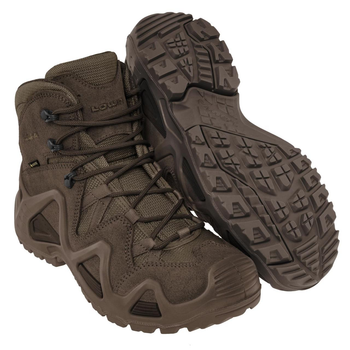 Тактичні чоловічі берці з GORE-TEX Lowa Zephyr GTX MID TF черевики коричневі 40 (25,2см)