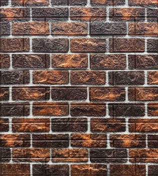 3D панель самоклеящаяся StickerWall под кирпич катеринослав 770х700х3 мм коричневая