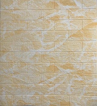 3D панель самоклеюча StickerWall під мармур 770х700х3 мм бежевий