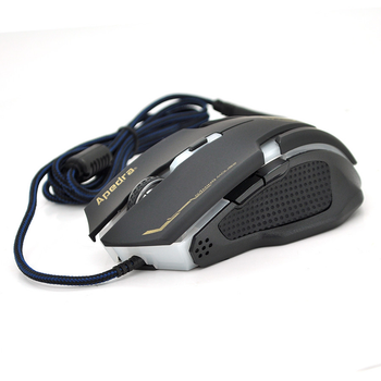 Мышь проводная Apedra A9 6 кнопок 800/1200/2400 DPI игровая мышь для ПК с подсветкой черная (TOR-JUG_22B)