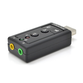 USB звуковая карта 3D Sound 7.1 Voltronic для ПК и ноутбуков внешний контроллер аудио адаптер (TOR-JUG_22B)