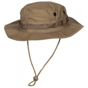 Панама з великим відворотом US GI Bush Hat, Rip Stop, chin strap, Coyote, L