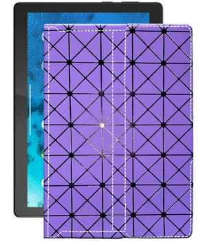 Чохол з екошкіри для планшету Lenovo Tab M10 HD Фіолетовий ромб