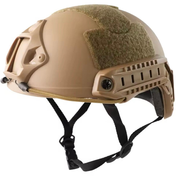 СТРАЙКБОЛЬНИЙ шолом Emersongear FAST MH Eco койот з регулюванням розміру