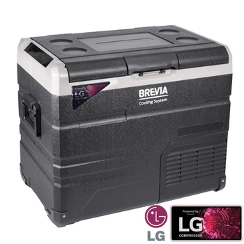 Холодильник автомобільний Brevia 50л (компресор LG)-20°C до +20°C, 12/24В, 220В, Bluetooth, LED дисплей 22615