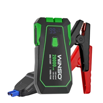 Пусковое устройство Winso Jump Starter 800A 1600A 20000mAh для бензиновых и дизельных автомобилей Power Bank зарядное устройство с клеммами (IO-JU_22B)