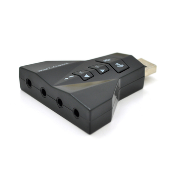 USB звуковая карта Voltronic 7.1 CM108 для ПК и ноутбуков 3D звук замена встроенной звуковой карты (LO-TH_11C)