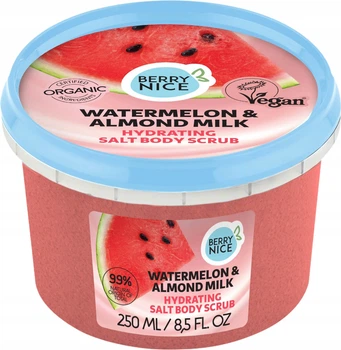 Сольовий скраб для тіла Berry Nice Watermelon & Almond Milk Salt Body Scrub Кавун та мигдальне молоко 250 мл (4745010333644)