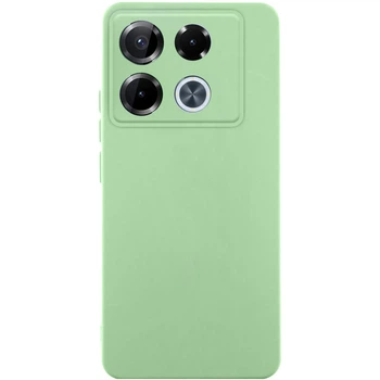 Силіконовий чохол GETMAN з захистом камери для Infinix Note 40 Pro 4G Зелений / Pistachio