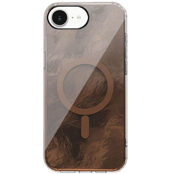Противоударный Чехол TPU Shiny Mountain (MagFit) для Apple iPhone 16e (6.1") Chocolate