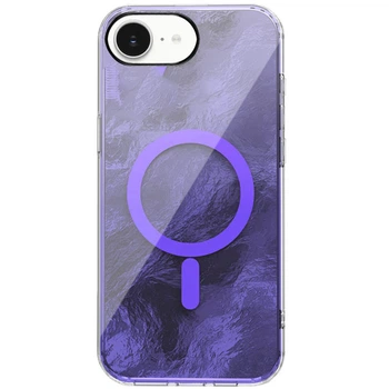 Противоударный Чехол TPU Shiny Mountain (MagFit) для Apple iPhone 16e (6.1") Purple