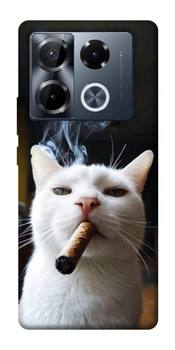 TPU чохол Demsky Cat cigar для Infinix Note 40 Pro 4G
