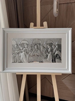 Икона серебряная Тайный ужин (0290 5S DM 8330 W) 78x50 см