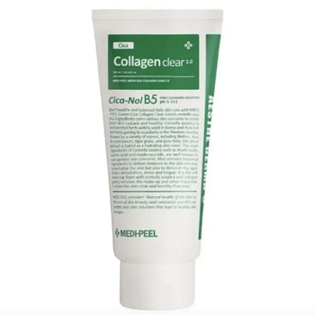Успокаивающая и глубоко очищающая пенка Medi-Peel Green Cica Collagen Clear 2.0 120 ml
