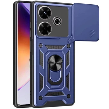 Протиударний броньований чохол із захистом камери для Xiaomi Redmi 13 Armor Case Keysion blue