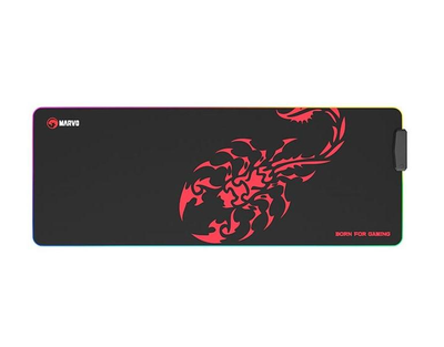 Килимок для мишки та клавіатури MARVO MG011 Scorpion з RGB підсвічуванням 800x300х4мм |4USB|