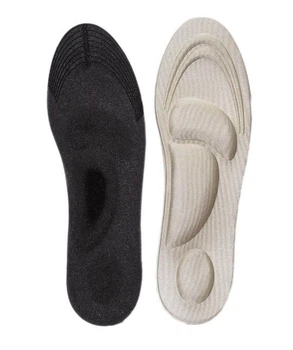 Спонжові обрізні устілки з масажними зонами Insoles 35-39р (22-25см) бежеві