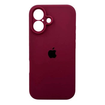 Чохол Silicone Premium case з захистом камери для iPhone 17 Full Camera Protective bordo 5675