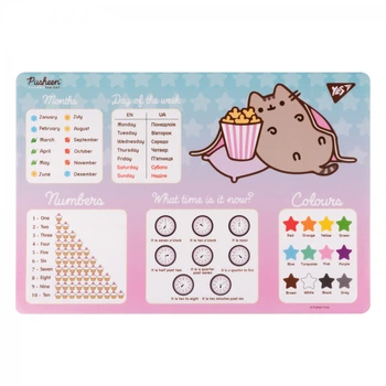 Підкладка для столу з підказками А3 YES Pusheen Popcorn 492260 5052072