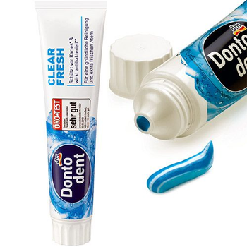 Зубна паста захист від карієсу Dontodent Clear fresh, 125 мл
